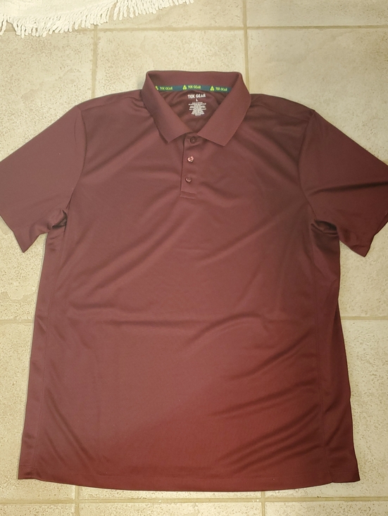 tek gear Other - Men's Performance Polo in Maroon, TEK GEAR
